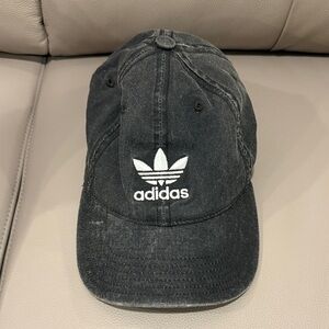 Adidas Charcoal Cap with White Logo